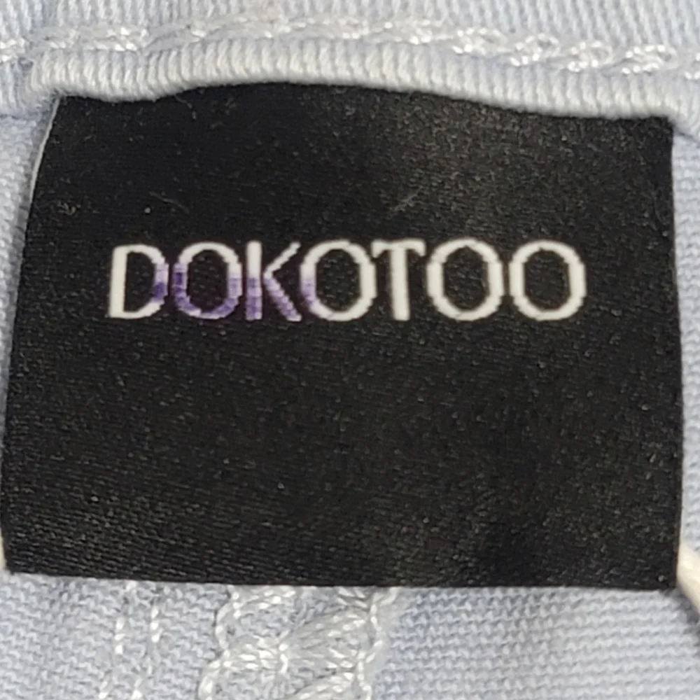 NWT Dokotoo Iceland Blue Wide Leg Women's Pants 27"Waist Size 4 - Picture 9 of 16